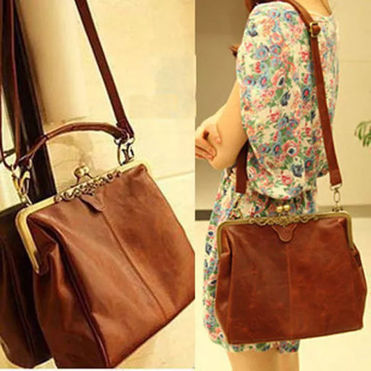 2023 Europe Style Retro PU Leather Women's Shoulder Bag