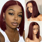 Go Glue less 99J  Burgundy Brazilian Human Hair Wig