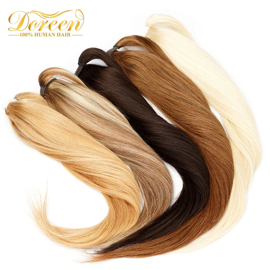 Brazilian Ponytail Clip  Hair Extensions 100% Machine Remy