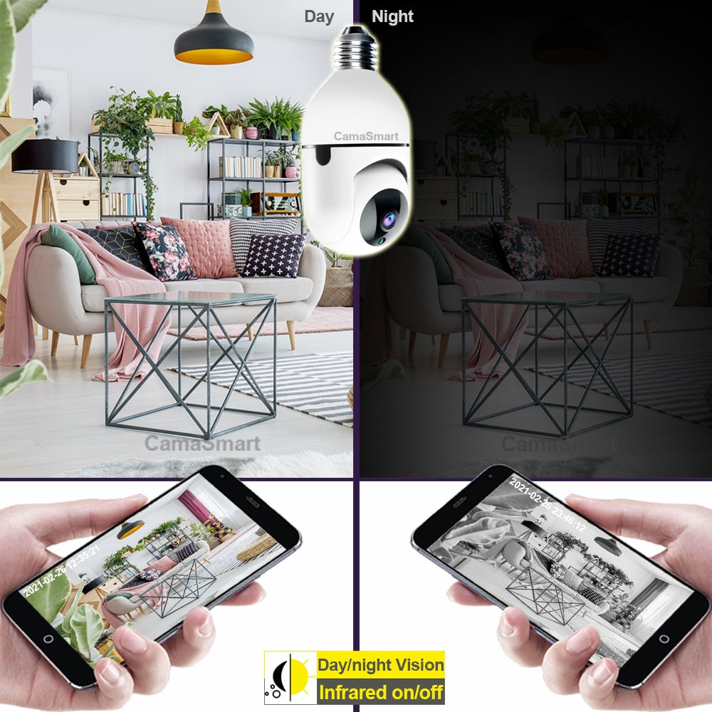 1080P Wifi Camera Light Bulb