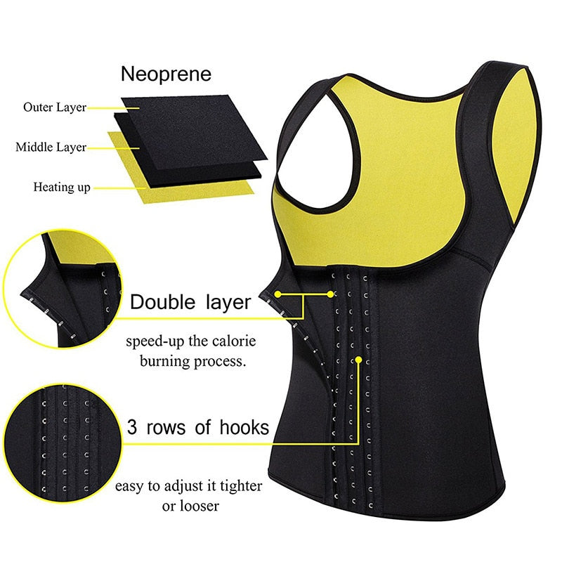 Neoprene Sauna Sweat Waist Trainer Corset