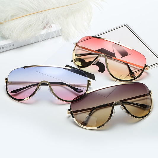 Transparent Rimless Sunglasses