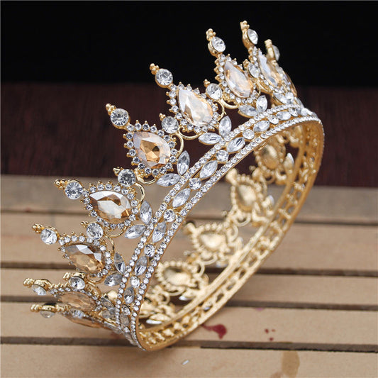 Crystal Vintage Royal Queen/King Tiaras and Crowns