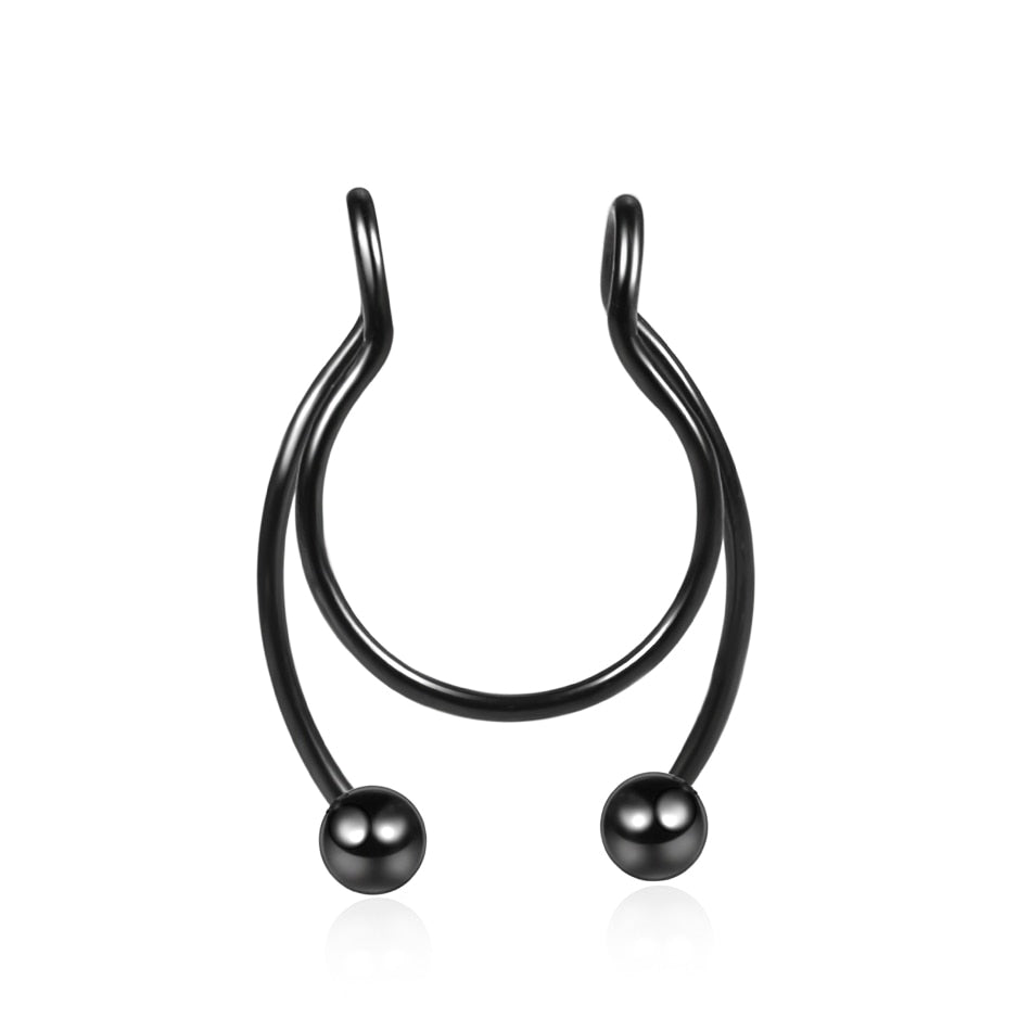 Stainless Steel Magnet Nose Ring