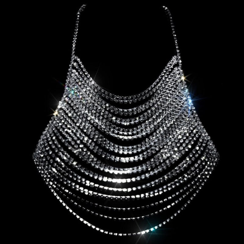 Rhinestone  Backless Tank Tops