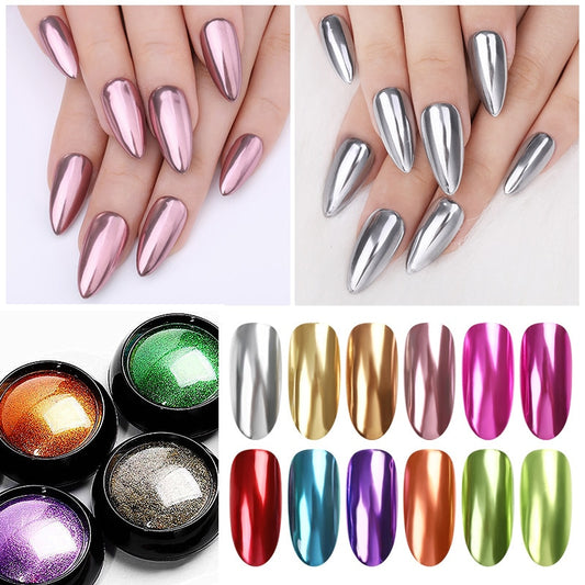 1Box Nail Mirror Glitter Powder